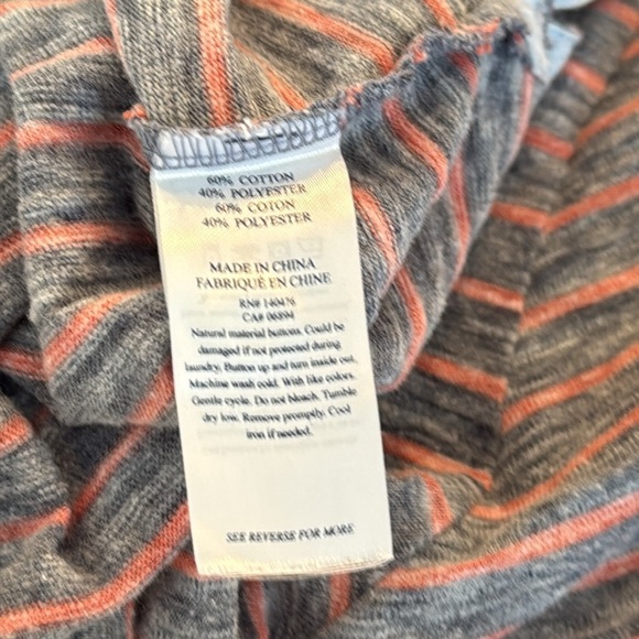 FAHERTY Short Sleeve Striped Polo SZ M - Picture 8 of 9